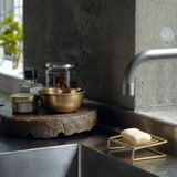Fog Linen Work | Beautiful Brass Soap Stand